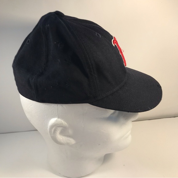 VINTAGE MLB 90s BOSTON RED SOX New Era Youth Fitted 6 3/8 Black Hat 59 Fifty - Picture 3 of 10